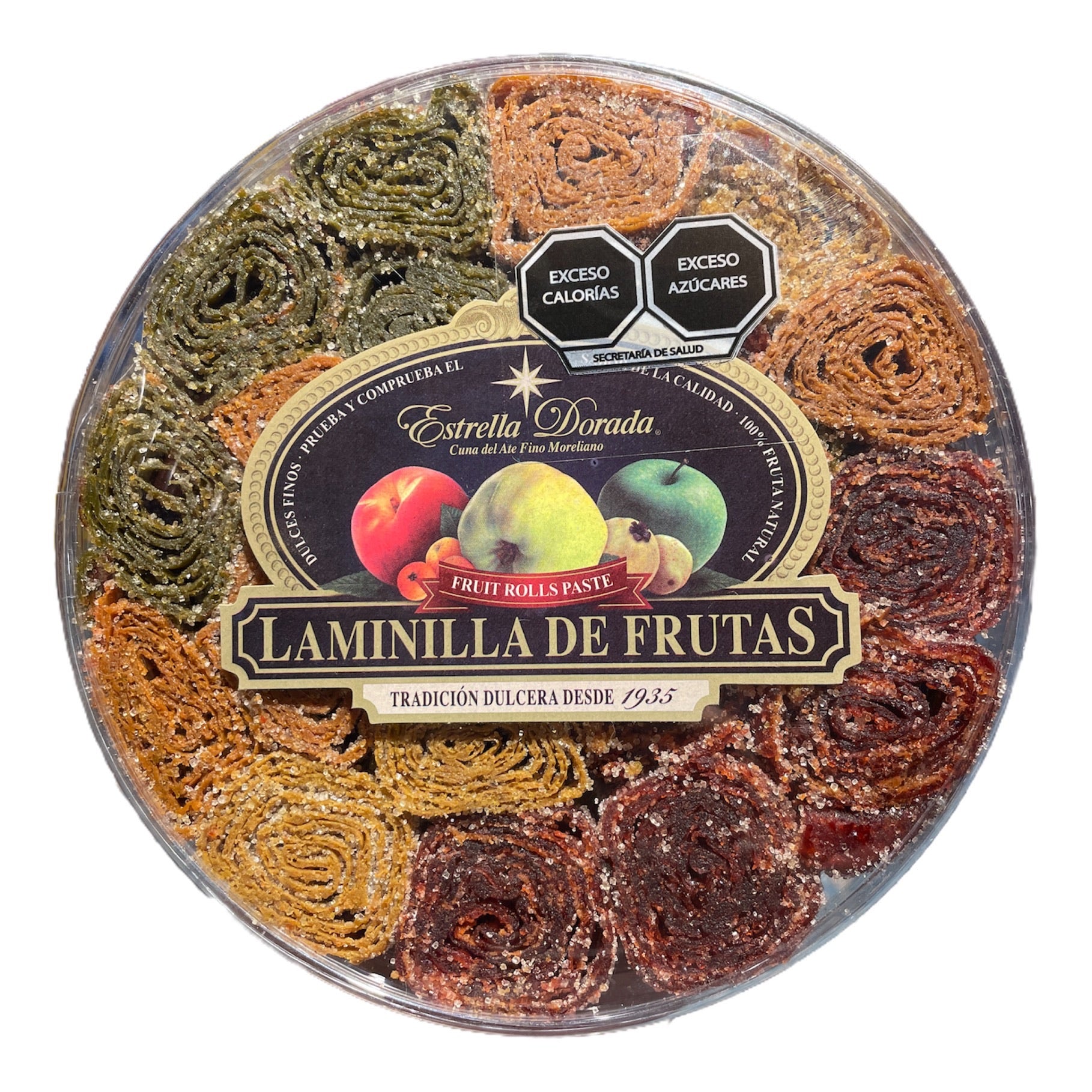 Laminilla de Frutas con Azúcar Ovalada