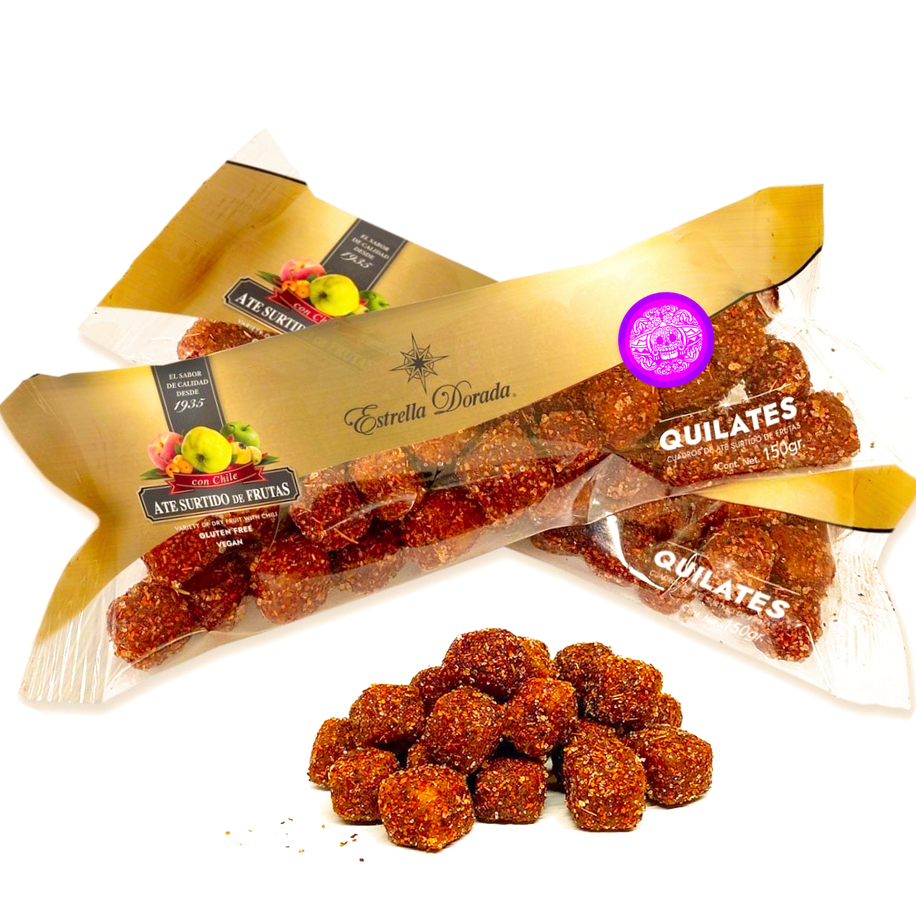 Ate de Frutas con Chile Estrella Dorada 150g | Pack 40pz